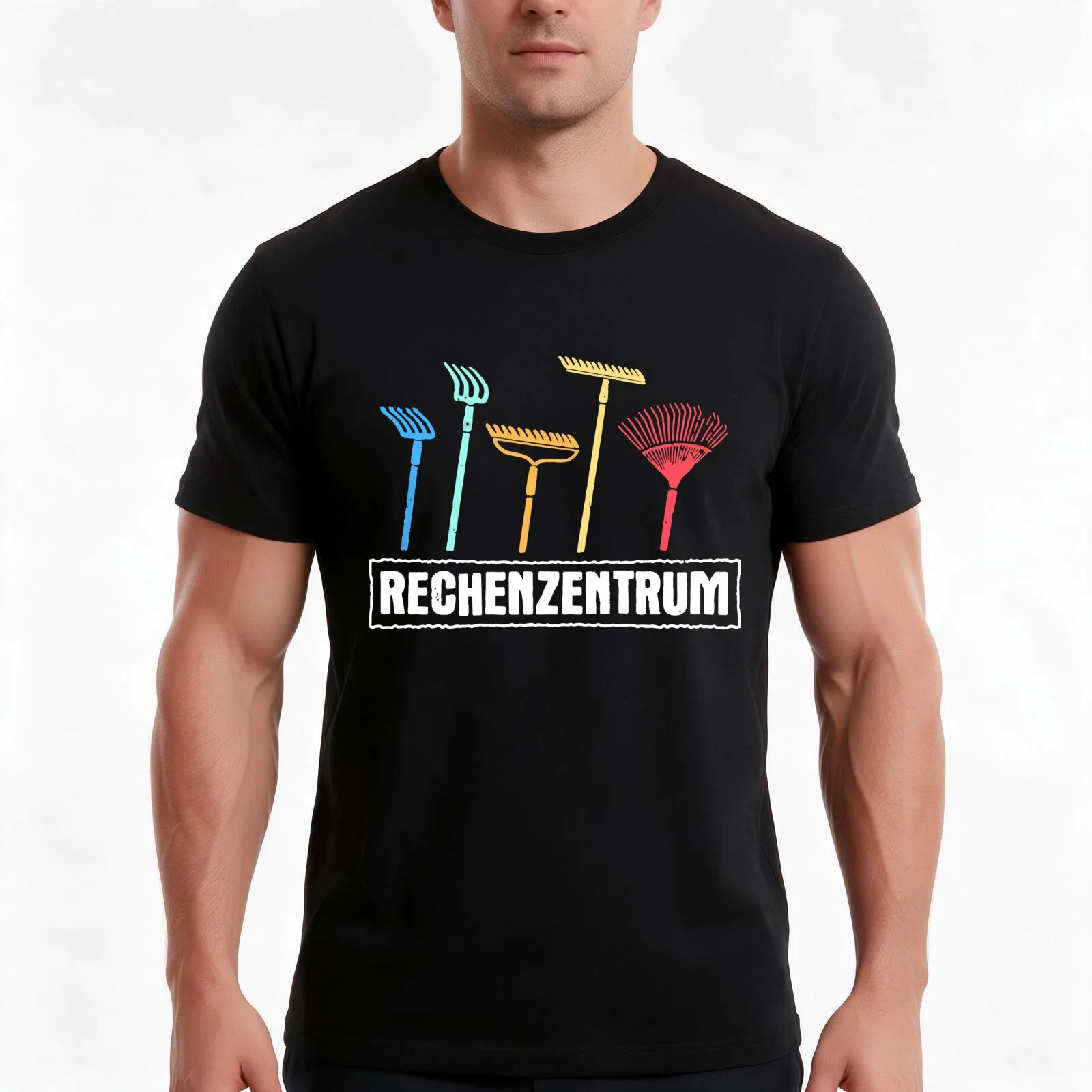 Rechenzentrum G?rtner G?rtnerei Garten Geschenkidee T-Shirt Summer Casual Cotton Tee Oversized Streetwear Tops 100% Cotton