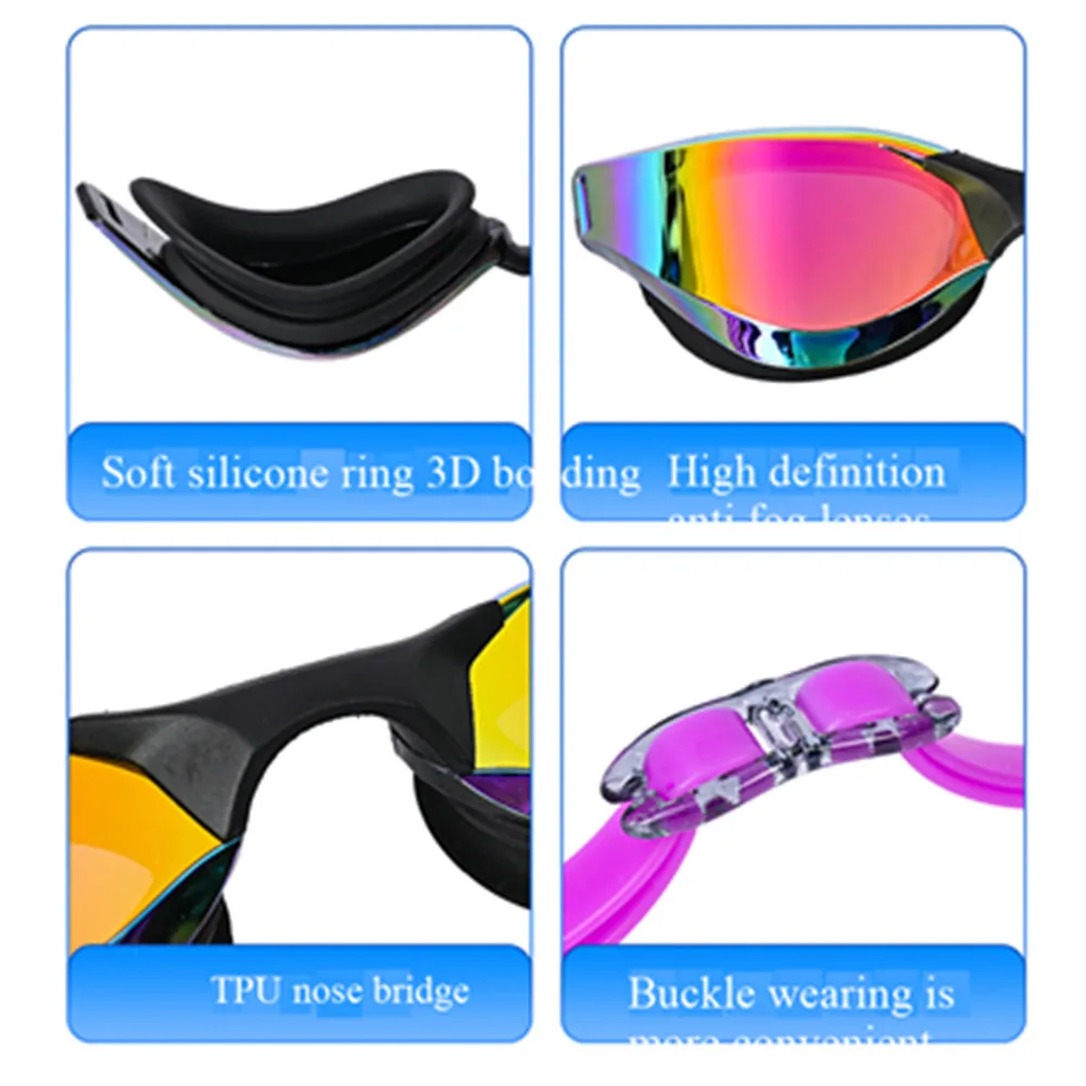 Aromd 25 Professionelle Renn-Schwimmbrille Wasserdicht Beschlagfrei Hochauflösend UV400 Wettkampf-Trainings-Schwimmausrüstung – Detail 17