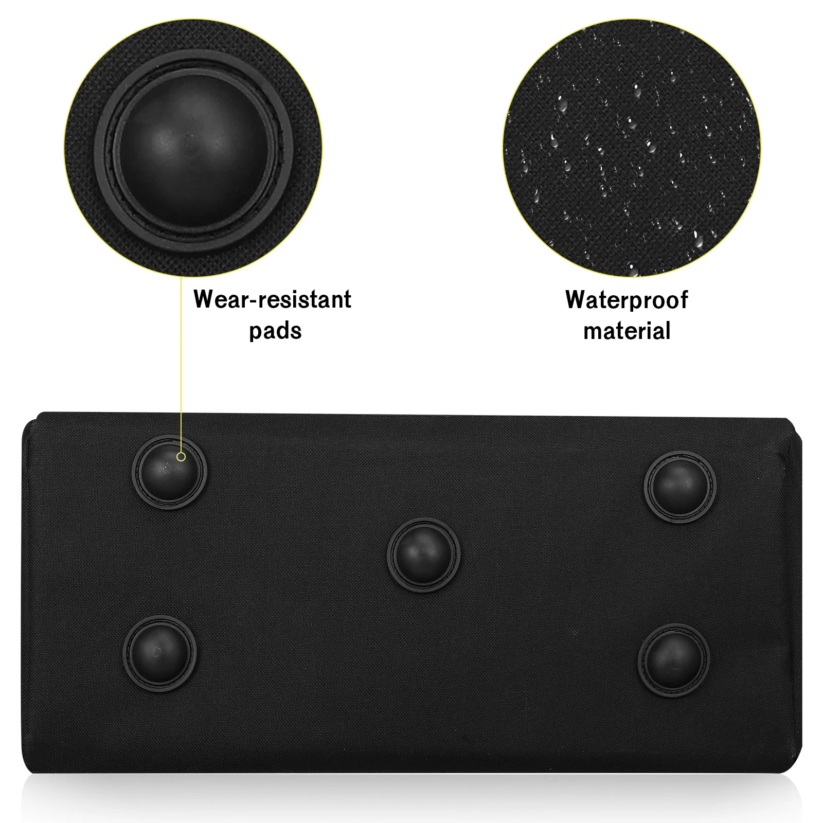 حقيبة قماش أكسفورد كبيرة جدًا مقاس 20 بوصة بطبقة مزدوجة لون أصفر حقيبة تخزين محمولة لأجهزة تركيب إصلاح الأجهزة #3