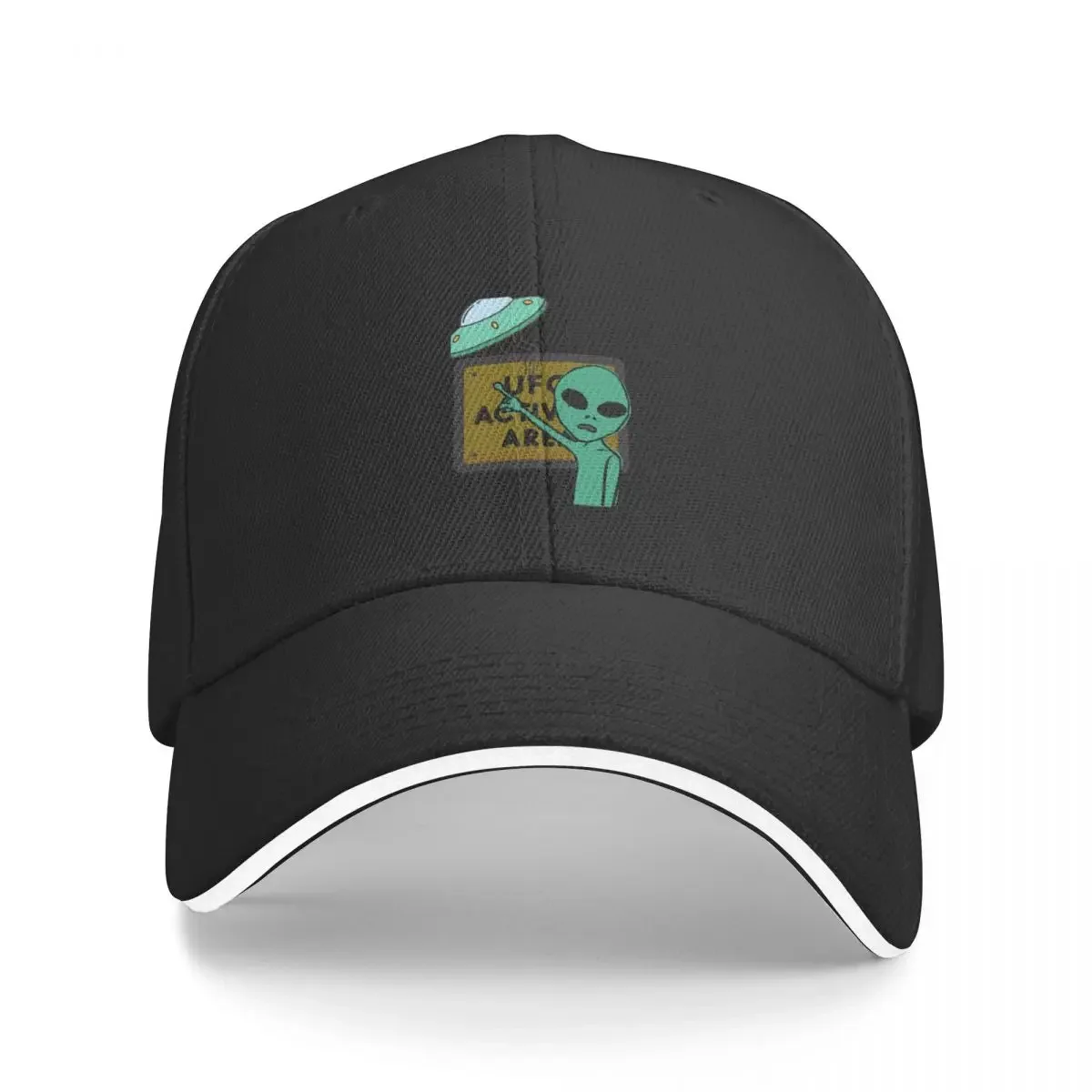 

UFO Extraterrestrial Alien Tee Baseball Cap hats for men Male hat Trucker Hats For Men Women's