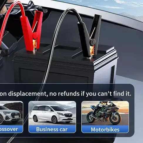 Car Jump Starter 12V Battery Booster Pack Zero Voltage Start 6.0L Gas 3.0L Diesel LED Flashlight Power Bank Emergency Rescue