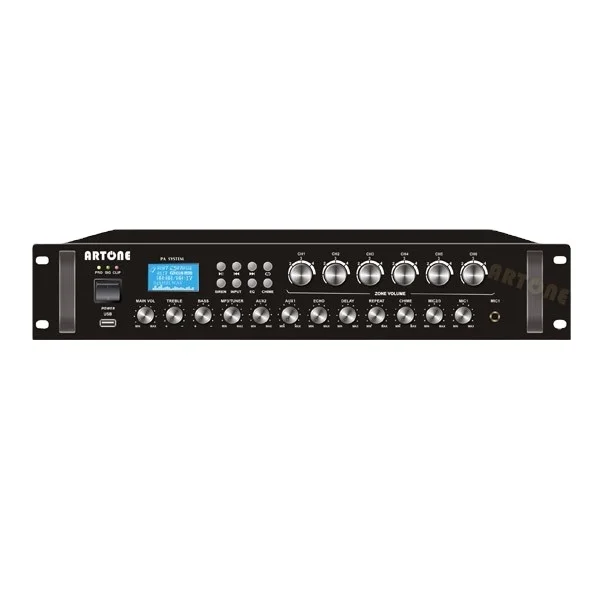 Reli  le Commercial 6 Zone  Mixer Amplifier USB MP3 480W PMS-A6480A Public Address Amplifier
