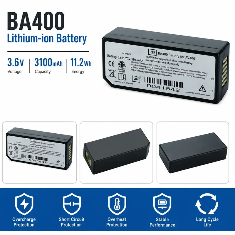 Battery for Veins AccuVein BA400 AccuVein AV400 Monitor Replacement Power Supply Compatible with Medical Imaging Device