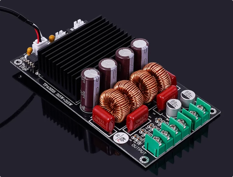 W/ SAMP-100 TPA3255 2x300W (600W Total) Audiophile HIFI Digital Power Amplifier Board – High-Power 2-Channel