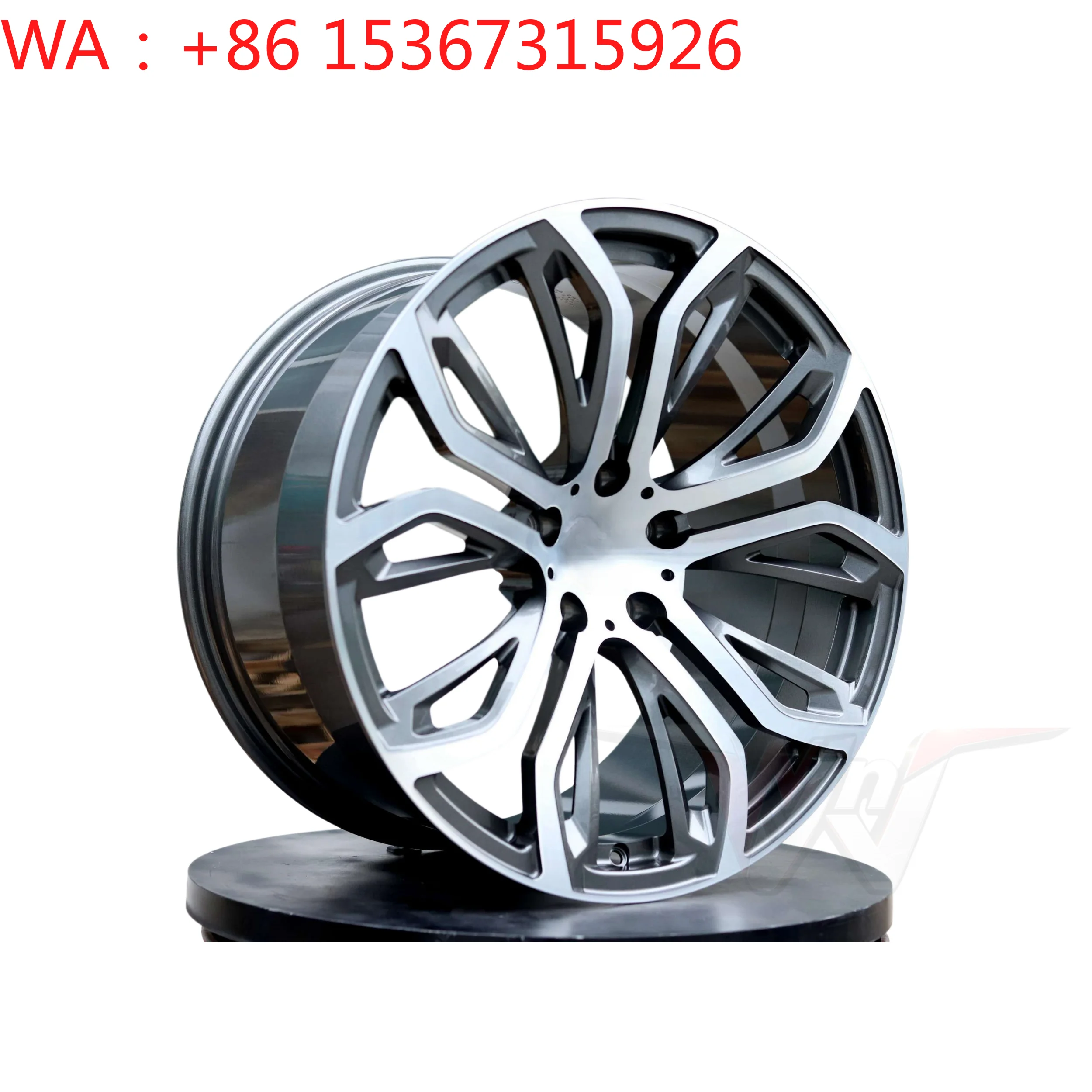 Flow Forming Five Spoke Polished Aluminum Alloy Wheel Hub Custom PCD ET Precision Machining Auto Rim