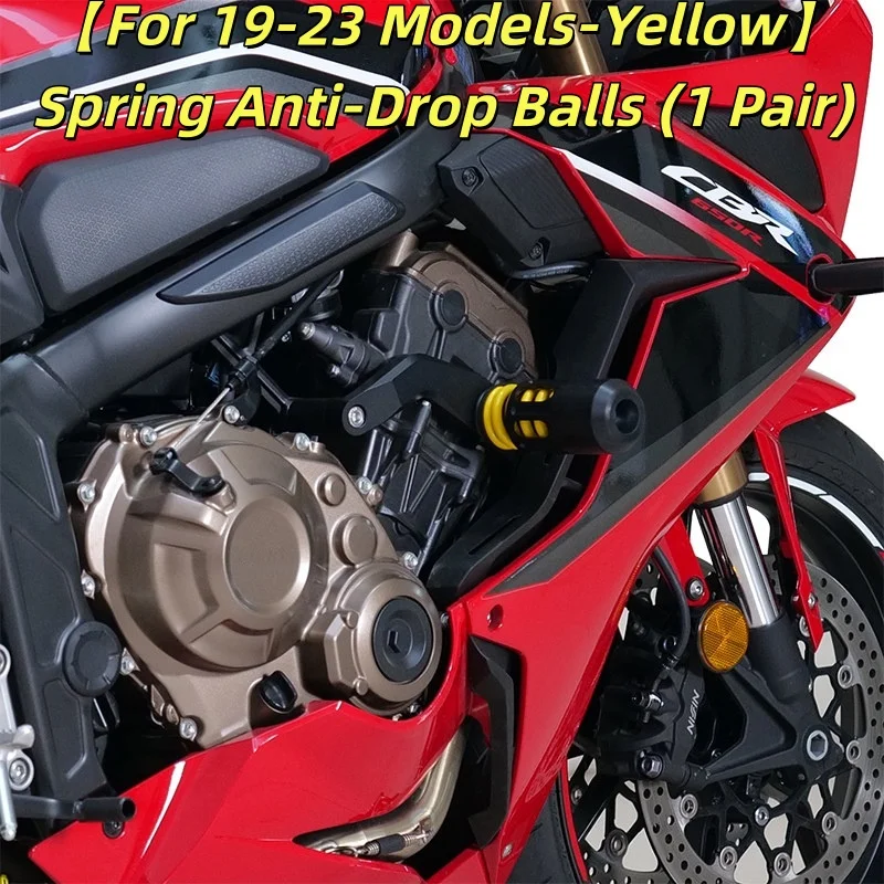 One Pair Spring‑Loaded Anti‑Sliders Aluminum Radiator Guard Motorcycle Accessories For Honda CBR650R
