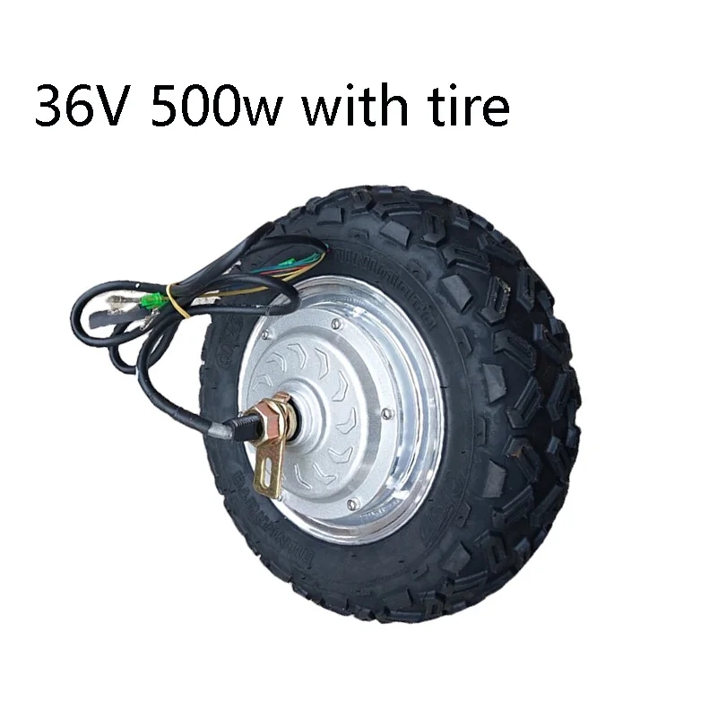 

10 Inch Motor Hub 13 Inch Brushless Disc Brake Motor36v 48v500w Electric Scooter 10x4.00-6 Vacuum Tire