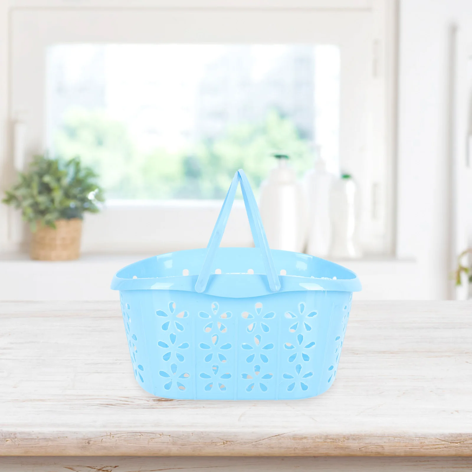 

8pcs Colors Fruit Fruit Picking Baskets Basket Portable Plastic H Basket for Strawberries Grapes Storage Shopping Durable