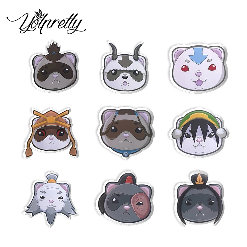 2023 New Arrival Fashion Cute Anime Avatar the Last Airbender Handcraft Acrylic Epoxy Badge Pin Lapel Pins