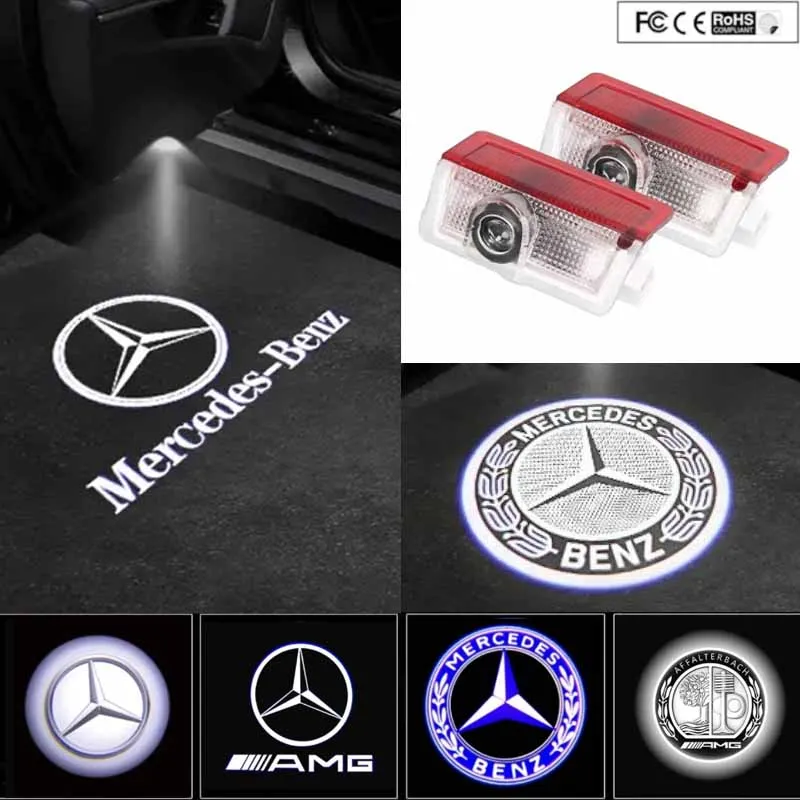 

Hot Sale LED Car Door Logo Welcome Light Accessories For Mercedes Benz W212 W213 W166 W167 W176 W177 W246 W205 GLC C253 X253
