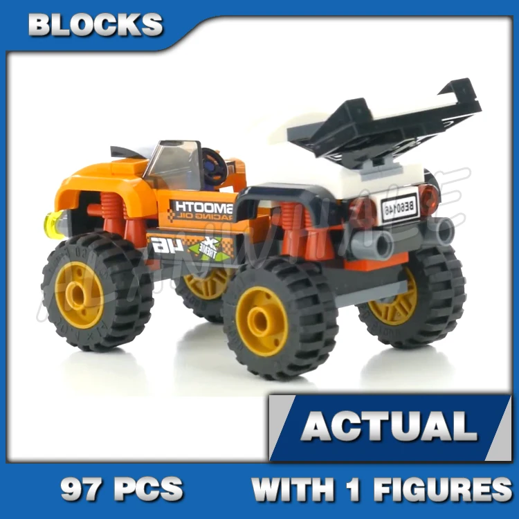 

97pcs Great Vehicles Stunt Truck Road off Building Blocks 10645 Assemble Bricks Children Sets Compatible with Model