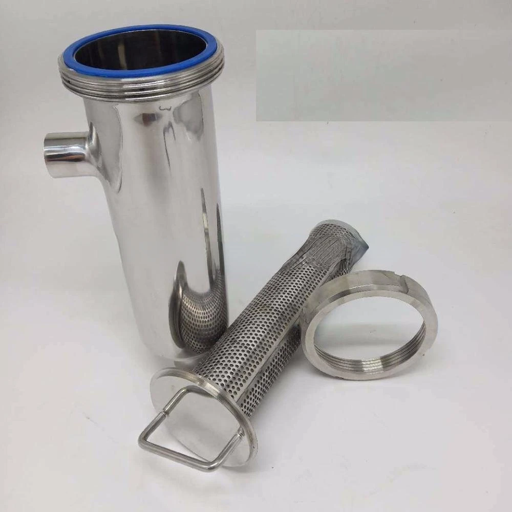 Sanitary SS3304 L Type 90 degree Straight Type Clamp Pipe Filter Strainer