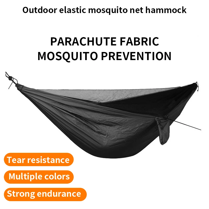 High-quality Ultralight Portable Outdoor Camping Hammock Couple Big With Mosquito Net 2 Person Strong Hammock 270x140cm