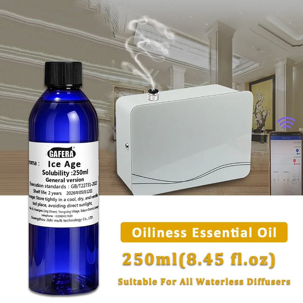 GAFERA 250ml (8.45 fl.oz) Ice Age Aromatherapy Essential oils, For All Waterless Diffuser, Fragrance Machine Replenishes Essence