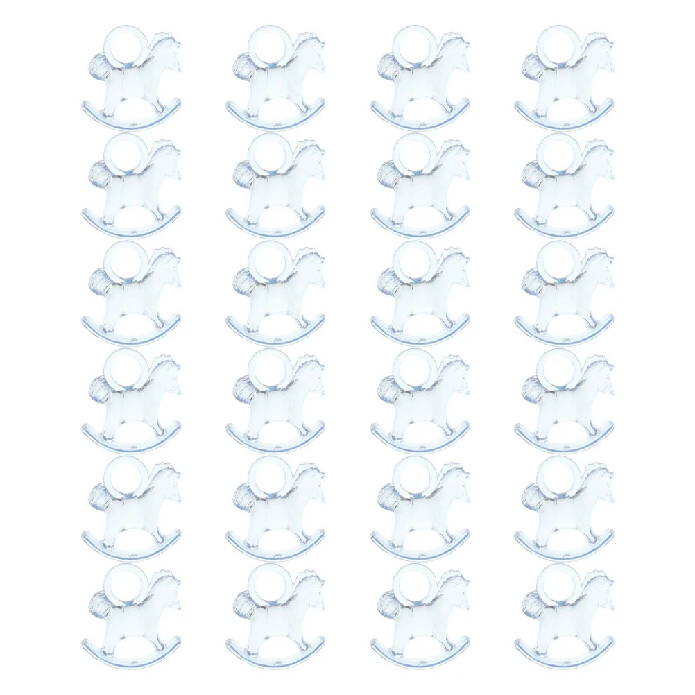 

24Pcs Blue Transparent Acrylic Rocking Shower Charms Decorations Party Favor Table Scatter
