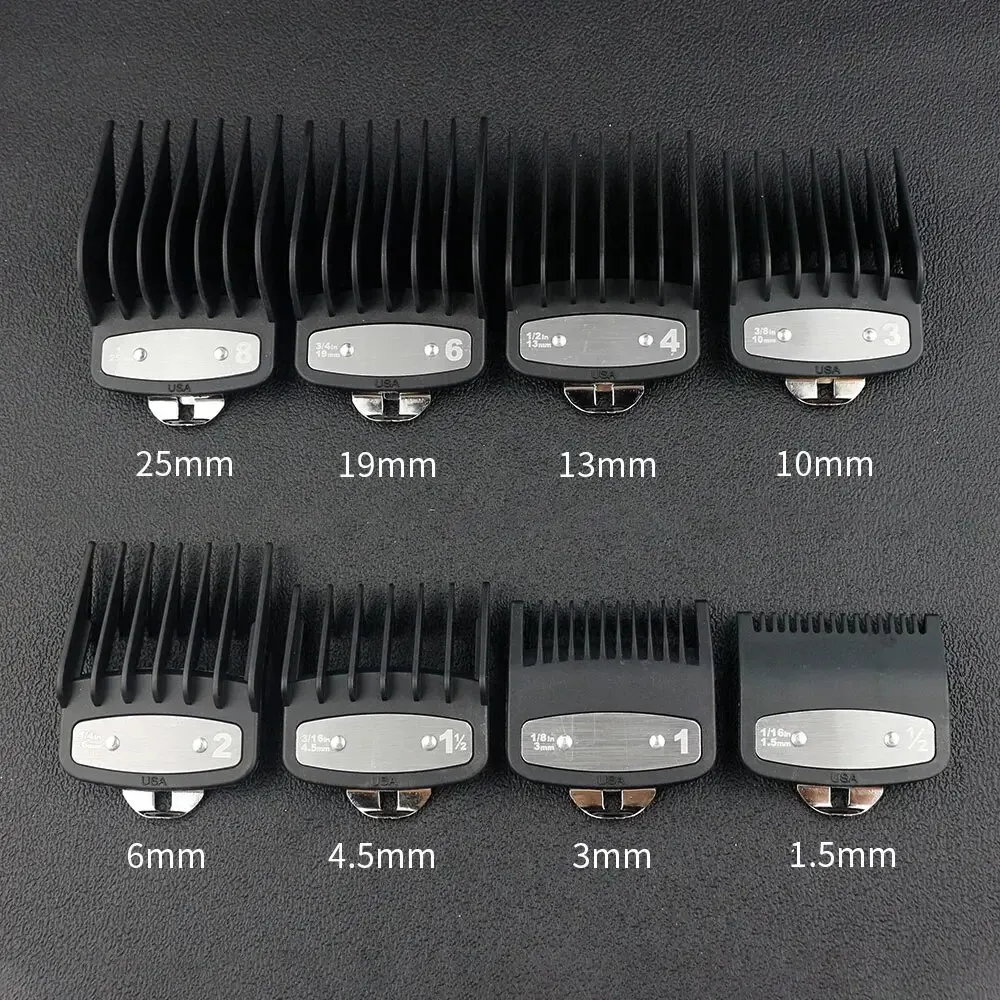 8 teile/satz Professionelle Barber Haar Clipper Guide Kämme Für Wahl Trimmer Aufsatz Haar Schneiden Begrenzte Kamm Salon Haarschnitt Werkzeuge