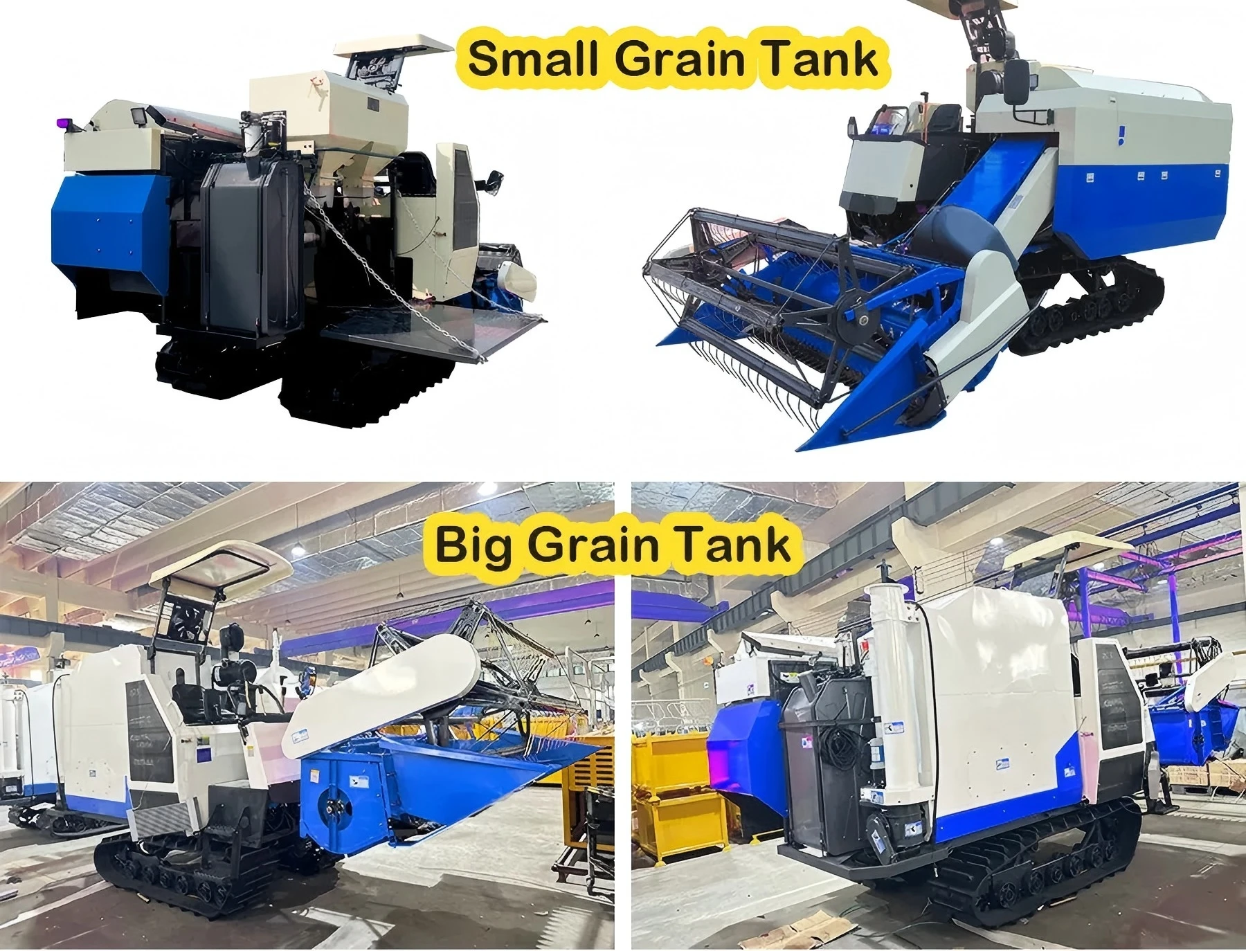 Combine Harvester Agricultural Machinery Rice Paddy Wheat Grain Harvest Machine Farm Equipment Self Propelled Customized view 6