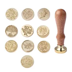 Wax Seal Copper Head Curlicue Vintage Rose DIY Scrapbooking Vintage Wax Sealing Stamp Invitation/Envelop Gift