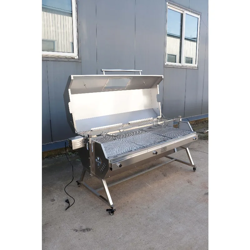 Factory Custom Propane Natural Gas Outdoor Kitchen Bbq Griddle Gas Rotisserie Roaster Grill