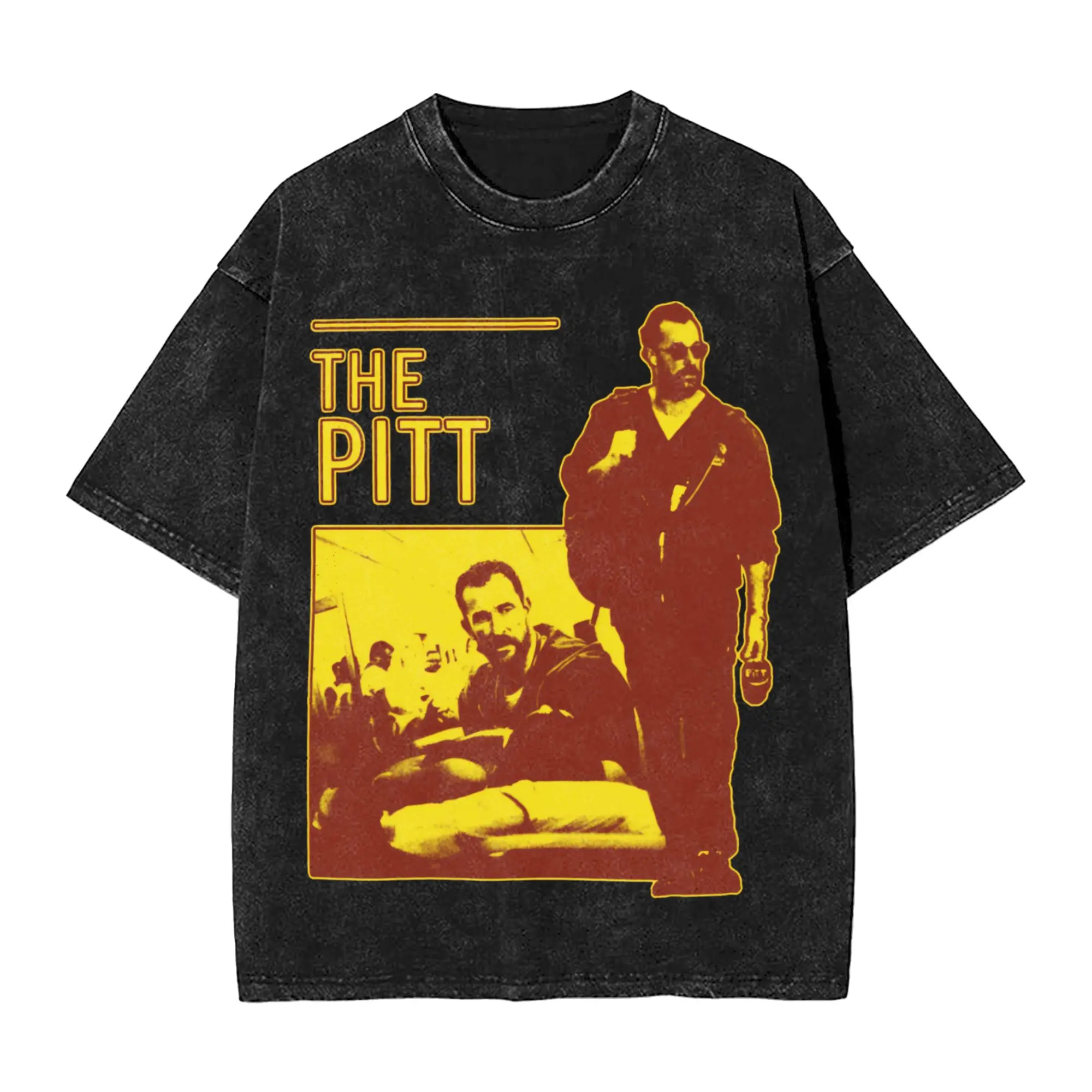 The Pitt  T Shirt Washed 100% Cotton Harajuku T-Shirts Movie Fashion for Men Women Tops Streetwear Graphic Printed Tee Shirt