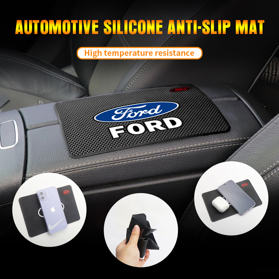  Car Dashboard Pad Anti-skid Silicone Mat For Ford ST Fiesta Mustang Fusion Kuga Ranger Edge Mondeo Taurus Shelby Explorer Escape 