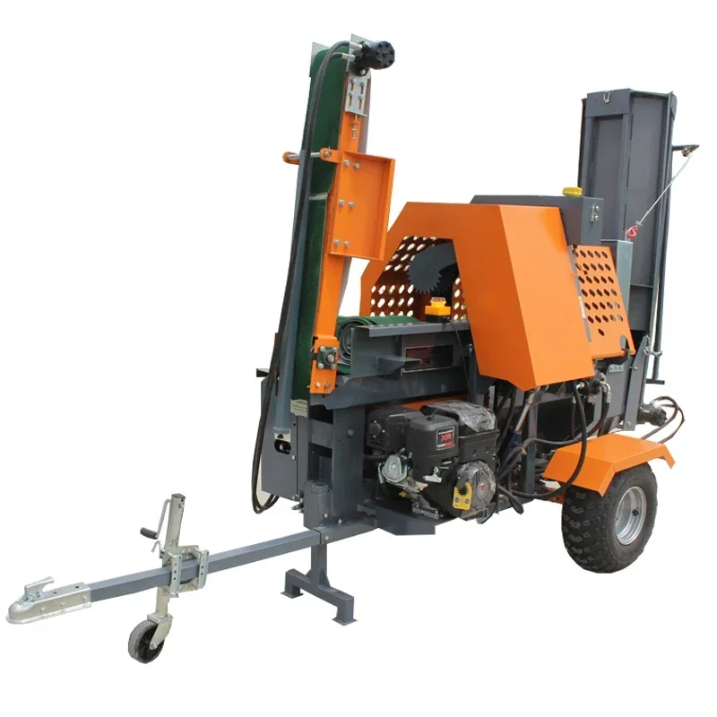 20Ton Gasoline Hydraulic Wood Log Splitter Horizontal Splitting Machine Fast Firewood Process 장작 쪼개기 Log Splitters Holz Spalter