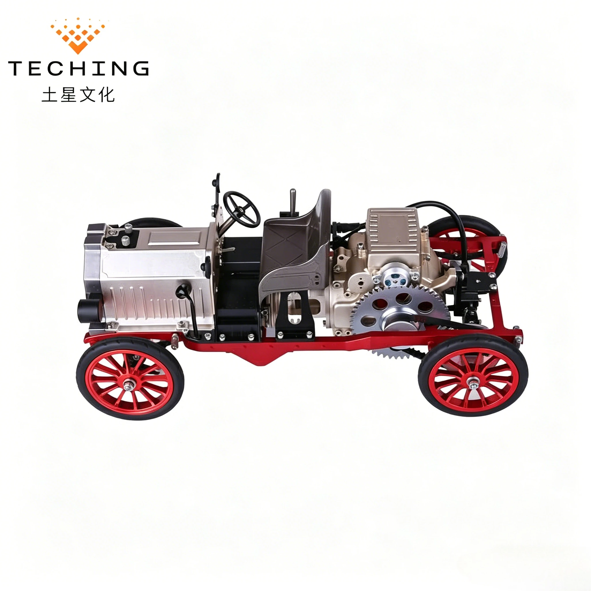 

TECHING Kit CLASSIC CAR Alloy Engine Vintage Car Metal Mechanical Art Assembly Ornament Simulation Teaching