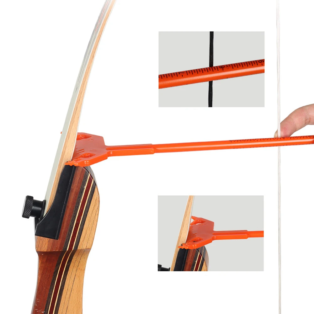 

Линейка для рекурсивного лука из АБС-пластика, двусторонняя, 33x10.4x1 см, для настройки лука и установки точки прицепления стрелы