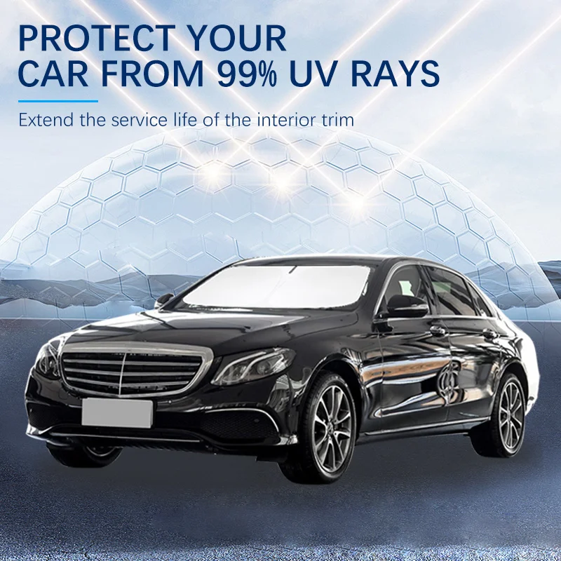 

Car Windshield SunShade Sun Visor Foldable Parasol Blocks UV Rays For Mercedes Benz E Class W213