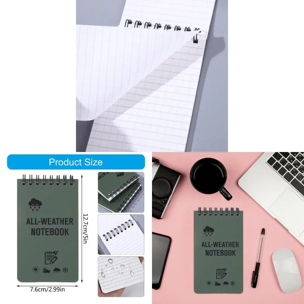  Tacticals Pocket Notebook Waterproof Notebook All Weather Paper Notebook
