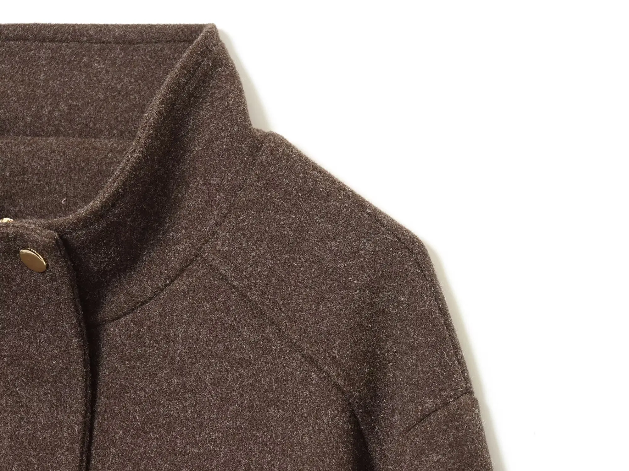 سترة ذات ياقة واقفة ناعمة لعام 2025 أنيقة وعصرية ونمط جديد مريح، ملابس مكتبية، كاجوال متعددة الاستخدامات، عتيقة، خارجية حسية