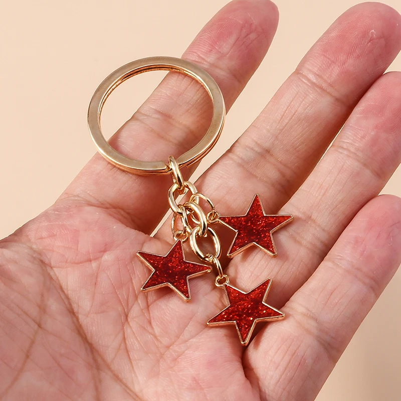 Aihua Y2K Schlüsselanhänger Kristall Stern Schlüsselanhänger für Frauen Männer Freundschaft Geschenk Handtasche Dekoration handgemachten Schmuck – Detail 23