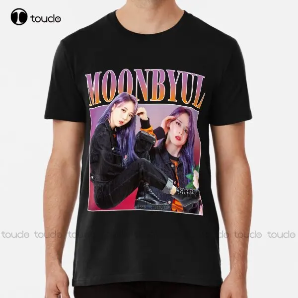 Moonbyul Mamamoo T-Shirt Mens Beach Shirts Custom Aldult Teen Unisex Digital Printing Tee Shirts Custom Gift Xs-5Xl Fashion