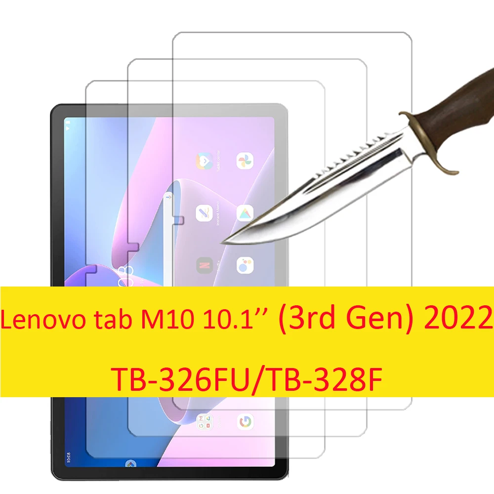 

Tempered glass screen protector for Lenovo tab M10 3rd Gen 10.1'' (2022 released) TB-326FU TB-328F protective film