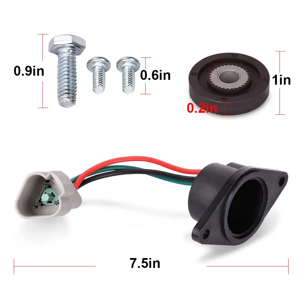 OEM #   102704901 Nuovo sensore di velocità con spina triangolare motore ADC per Club Car DS IQ precedente elettrico per i modelli di carrelli da golf Sostituisci