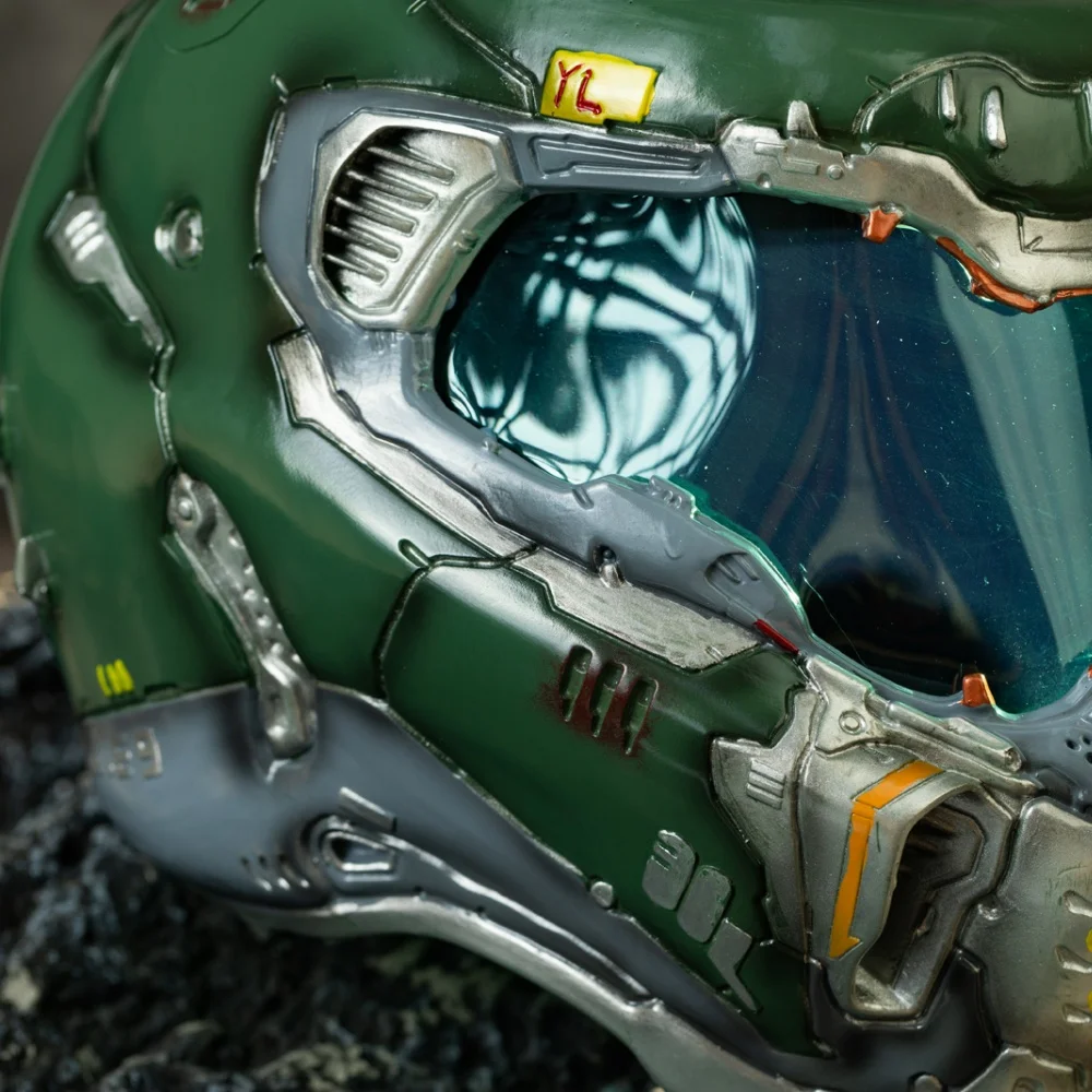 Xcoser Game D O O M Eternal Resin Helmet Replica 1:1 Resin Mask Cosplay Props for Adut Halloween