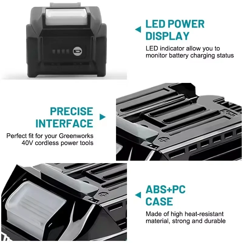 Original Makita 40V Max XGT Lithium Battery Pack， Wide Compatibility for All Makita Cordless Power Devices Long Cycle Life
