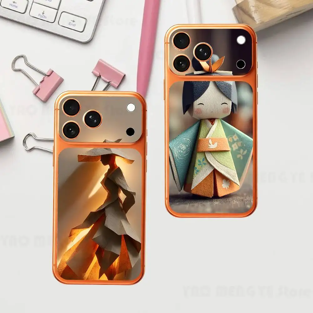 

Origami Art For Iphone 17 Pro ProMax Back Protective Decorative Sticker Back Cover