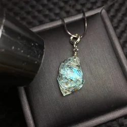 1 Pc Fengbaowu Natural Pakistan Herkimer Diamond Pendant 925 Sterling Silver Reiki Healing Stone Fashion Jewelry Gift Women