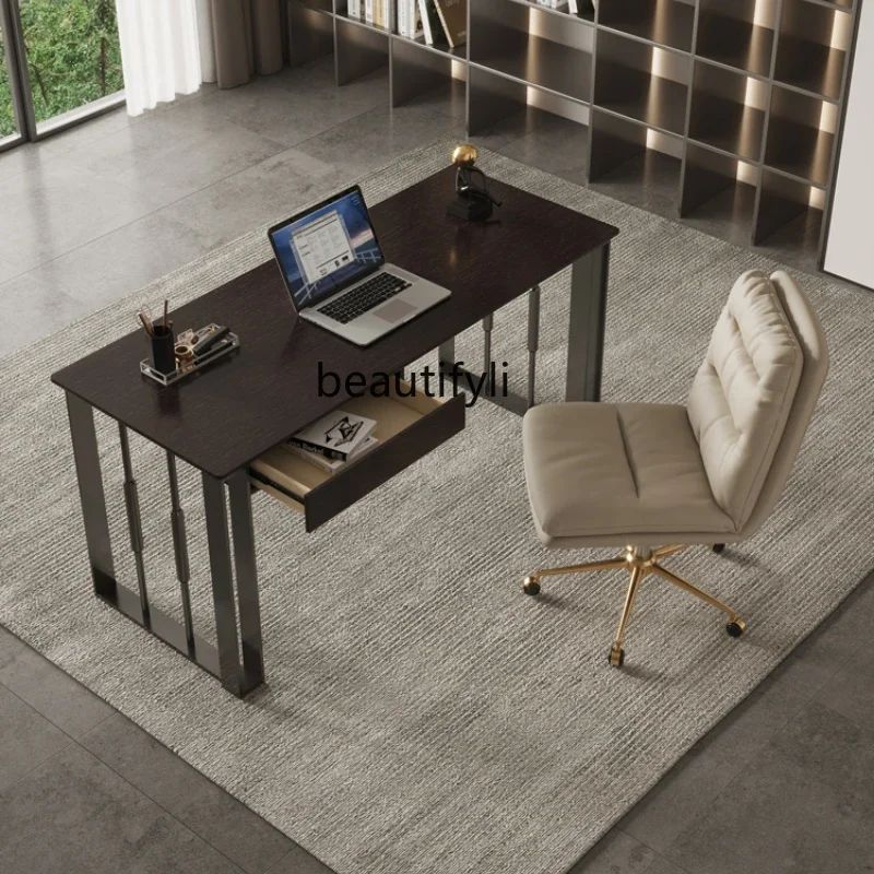 

Italian desk Solid wood desk Modern simple bedroom Study table Computer table