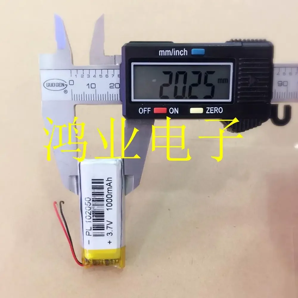 بطارية ليثيوم بوليمر 3.7 فولت 102050 ملاح ميكروفون P 1000MAH وغيرها من شحن القمح الإلهي للأغراض العامة