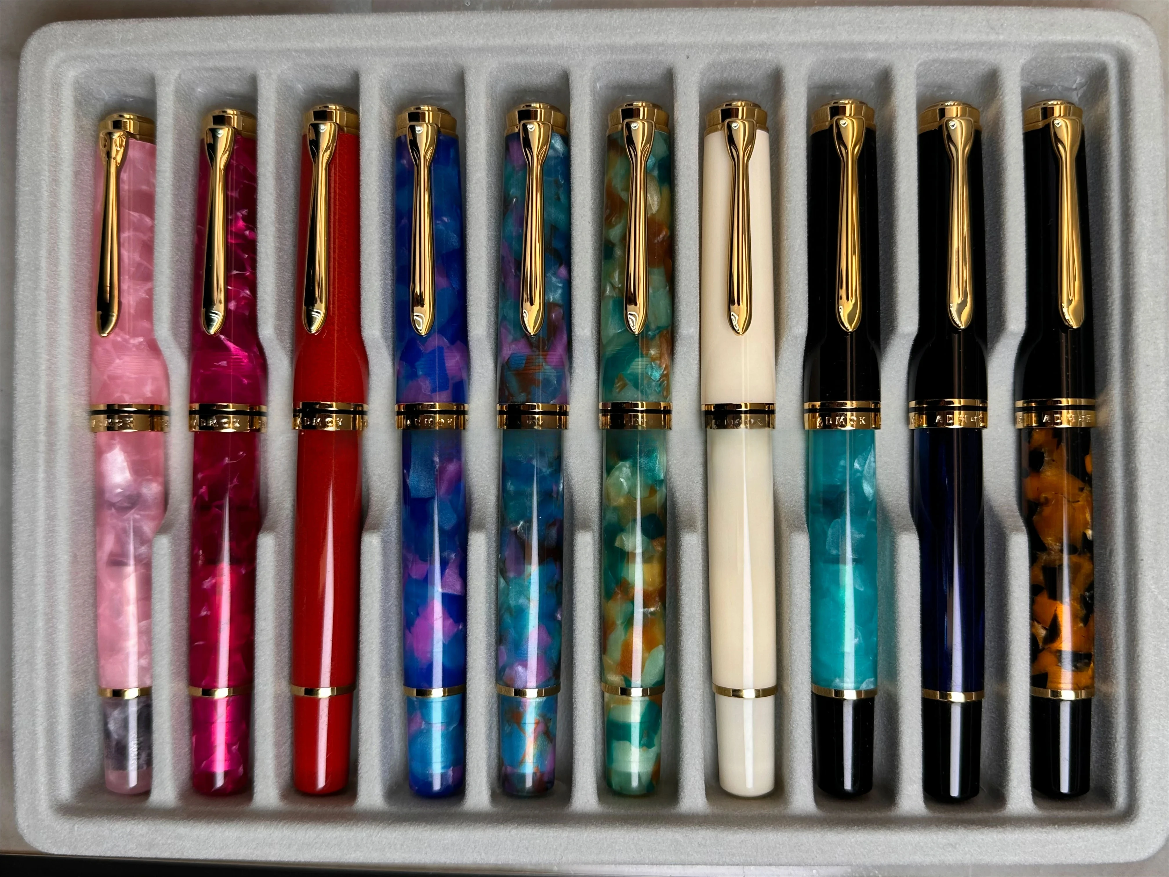 New Color ADMOK M800 Smooth Acrylic Piston Fountain Pen BOCK/Schmidt Soft No.6/35# Nib Inking Students Writing Pen Gift