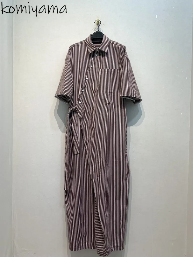 

Bandage Bow Button Jumpsuit Woman Summer New Stripe Jumpsuits Temperament Combinaison Femme Fashion Ropa Mujer Monos Largos