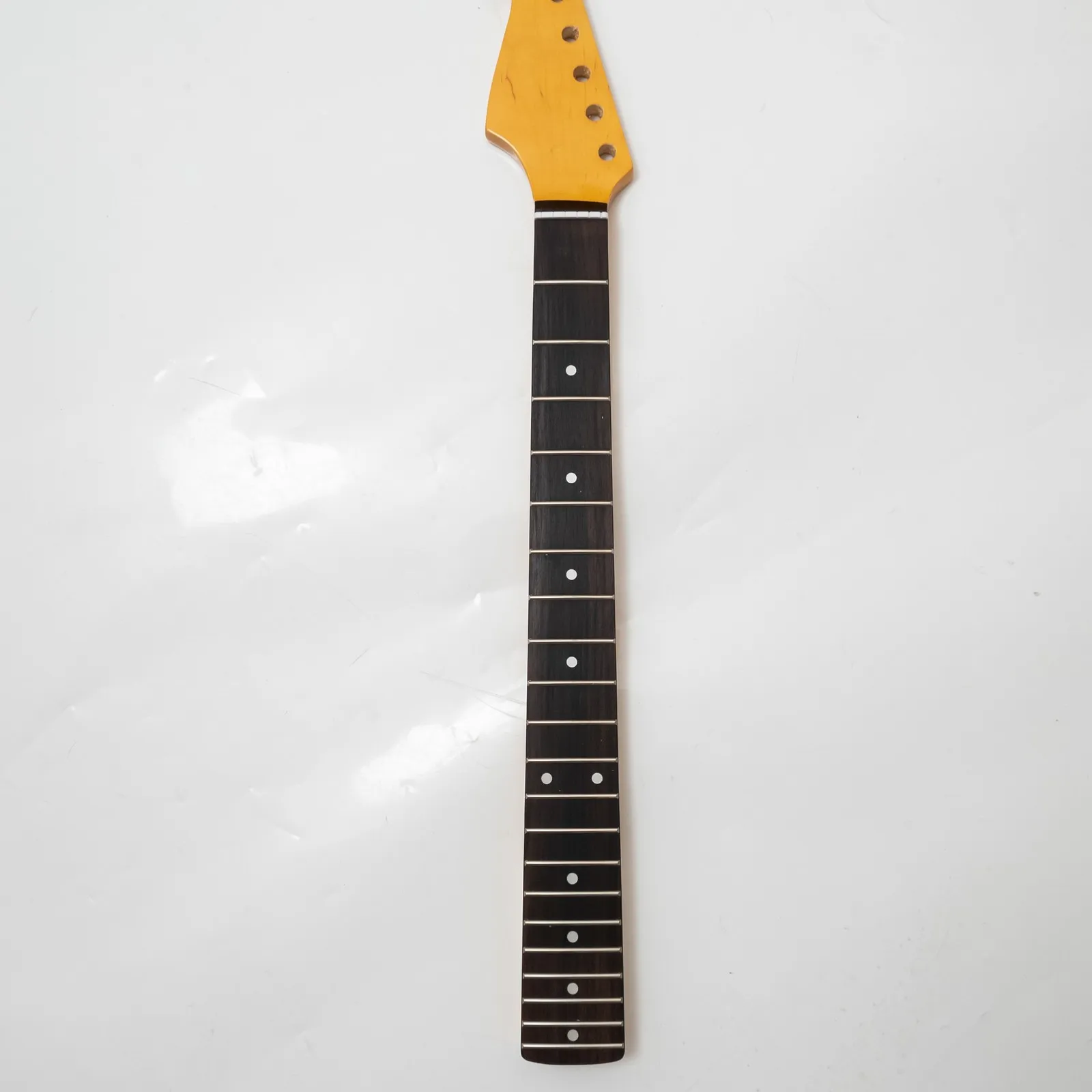 Reverse Headstock Guitar Neck Rosewood Fingerboard 21 Frets Modern C Shape 25.5 Inch Scale Gloss Finished
