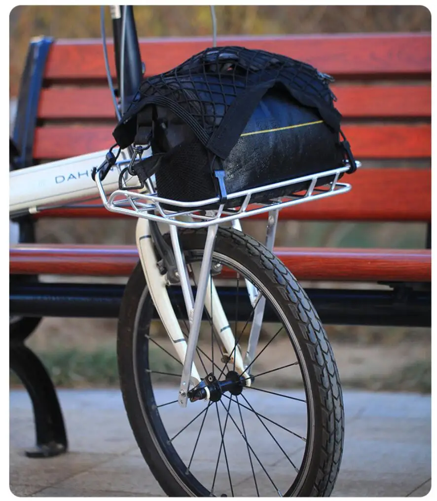 

20-дюймовая передняя велосипедная корзина из алюминиевого сплава, сверхлегкая, для складных велосипедов Dahon D7, D8, P8