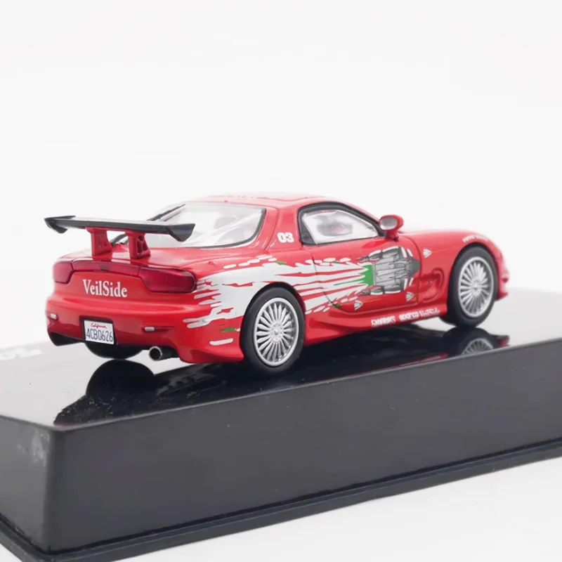 IXO 다이캐스트 1:43 스케일 합금 RX7 FD 스포츠카 모델 시뮬레이션 장난감 컬렉션 선물 정적 장식품