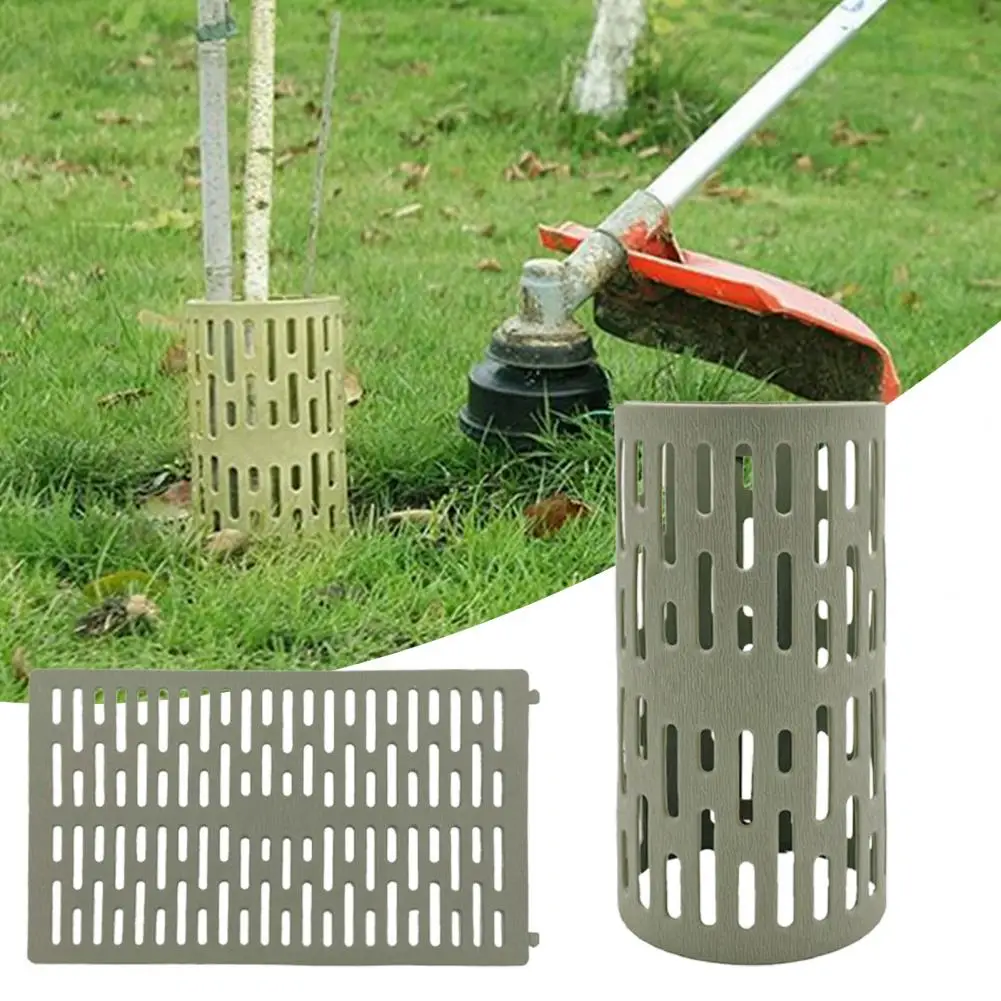 Tree Trunk Protector Lawn Panel Sapling Guard Plastic Breathable  Useful Universal Sapling Guard Hollow Resizable Fence