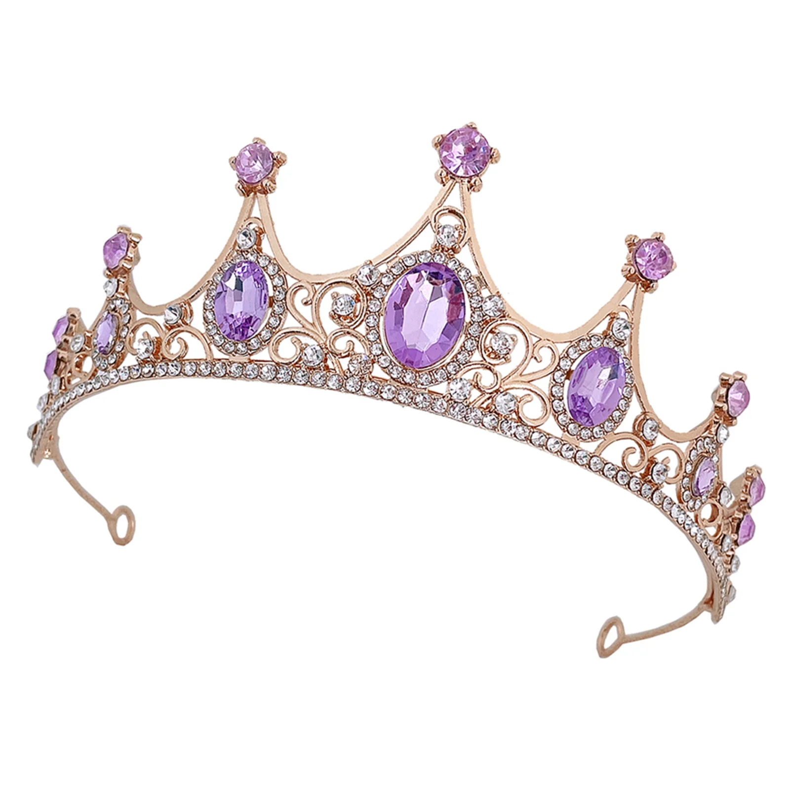 

Rhinestone Crowns Crystal Bridal Tiara Wedding Hair Accessories Prom Headpieces Acrylic Tiaras Child Crown Women Girls