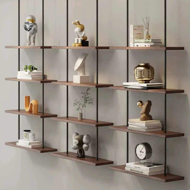 Iron Storage Shelf for Ceiling Hanging Living Room Suspended Display Rack Minimalist Books Plants Organizer Modern Home Decor