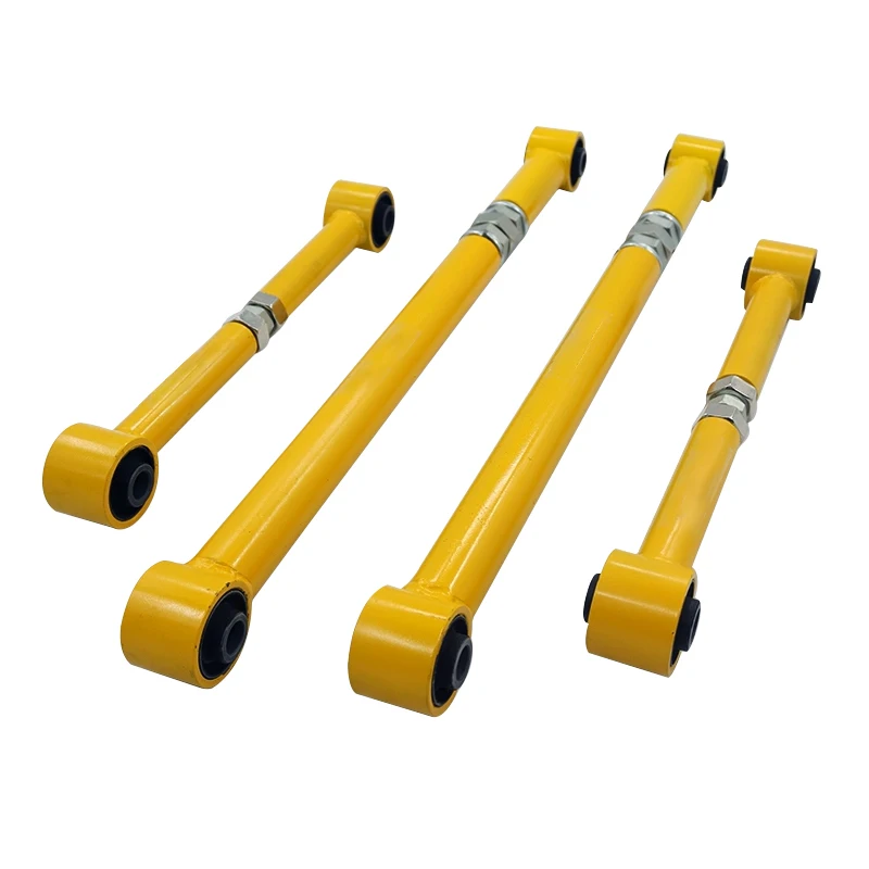 High Quality Yellow Metal for Land Cruiser 4500 LC80 Adjustable-Length Rear Axle Rod Four-bar Linkage Trailer Hitch Off-road